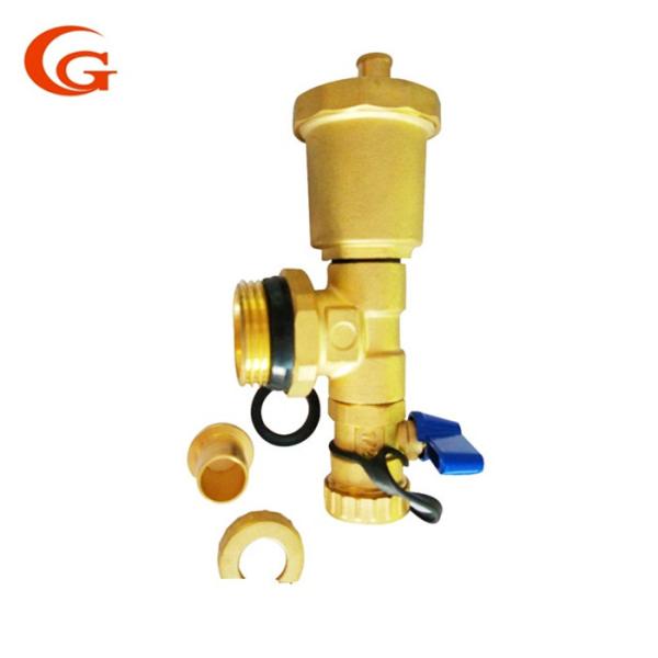 Separador de água válvula de bola do gás de 2 polegadas, válvula de bronze da liberação do ar do CNC do OEM