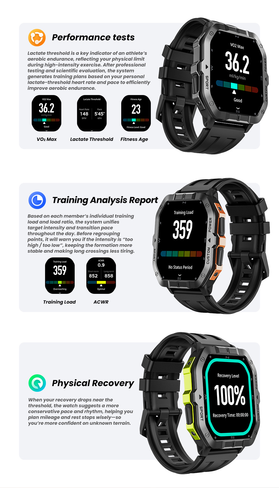 SHUANXIANG GPS Smart Watch C32 Pro 2ATM Waterproof TFT Display 5-10 Days Battery Multisport Tracker Barometer Altimeter Compass