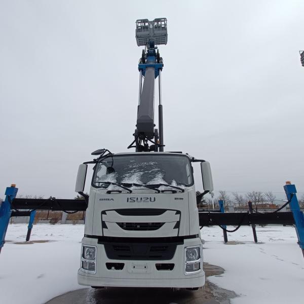 JIUHE 45M Воздушный рабочий подъемник Операционная платформа Грузовик высокогорный воздушный рабочий грузовик с ветром