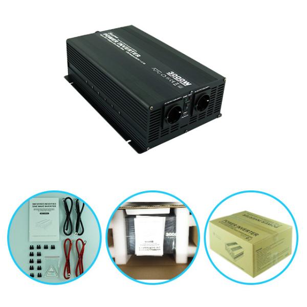Алюминиевое 3000W доработало инвертор 12V энергии волн синуса к 110/220V