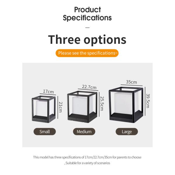 Morra moldam a base solar de alumínio do watt E27 da luz 5 da coluna para a entrada de automóveis exterior