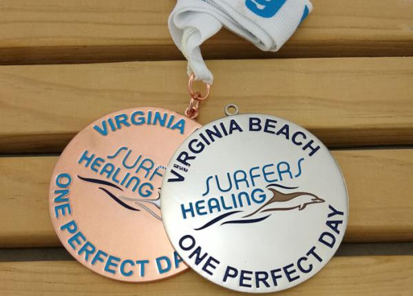Customized Army Medals And Ribbons , Die Casting Zinc Alloy Karate Medals