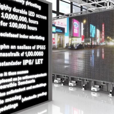 100000 Hours Lifespan IP65 Indoor Advertising LED Display Screen for Advertising Solutions