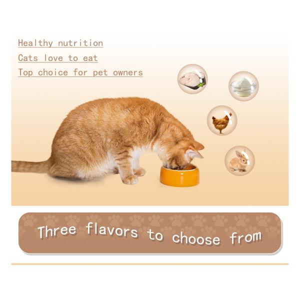 VITAMINS MINERALS Health Feature Top Grade Goat Milk Pouch Cat Treat Pet Wet Food 85g