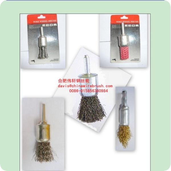 Crimped wire end brush - Carbon Steel Wire