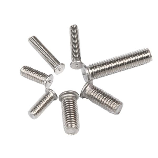 Industry Silver Finish M3 M4 M5 M6 M8 M10 Capacitor Discharge Carbon Steel Solder Point Nail Bolt Copper Plated Spot Welding Screw