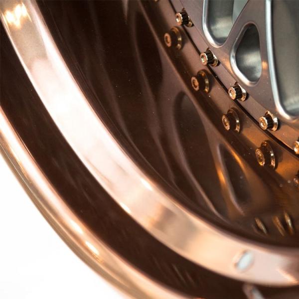 Customized wheel brushed bronze polished forged wheels 3 piece deep dish rims for benz