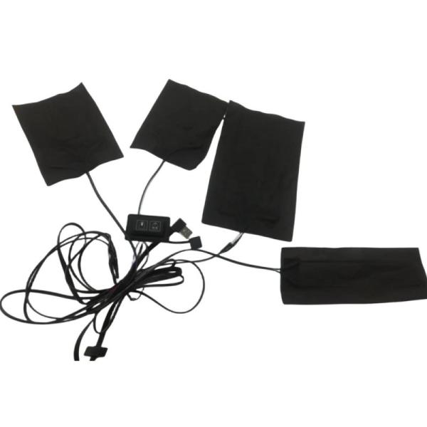 Jacket Heating Pad 4pads 4 In 1 Far Infrared 5V USB Heating Sheet For Clothes