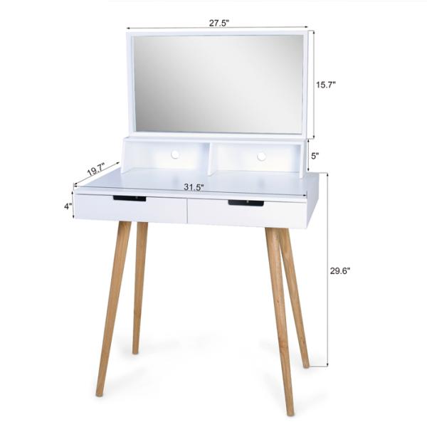 51.18inch Bedroom Makeup Table
