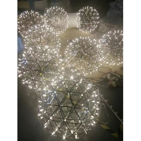 Modern Brief Loft Spark Ball LED Pendant Light  Raimond II Pendant（WH-AP-615）