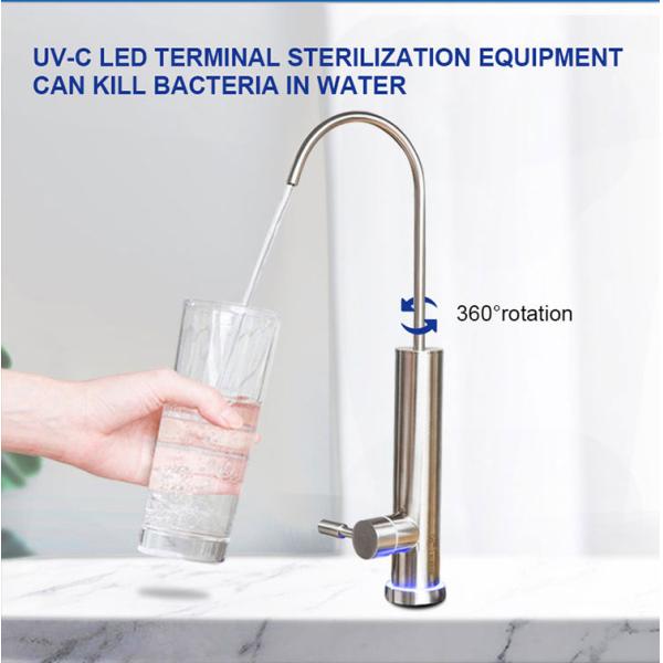 High Quality Long Handle Drinking Modern 304 Stainless Steel Sink Taps Kitchen Faucet With UV
