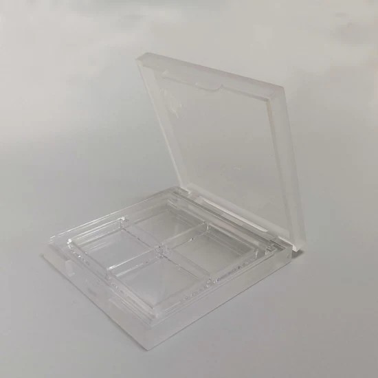 JL-EC206 Empty Makeup Palette Containers Square Plastic Transparent 4 Colors
