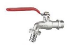 fácil instalação Brass Bib Cock Brass Ball Bibcock G1/2 Inlet Outlet