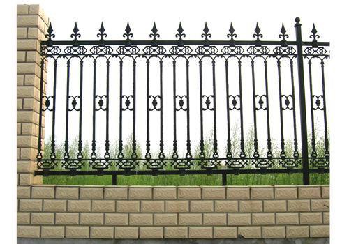 Antique Cast Iron Fence Panels / Pedestrian Safety Barrier Fence For Villa Home