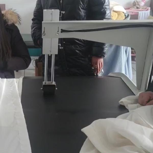 Auto Feeder Industrial Belt Style Six Synchronous Textile Fabric Edging Machine for Sewing