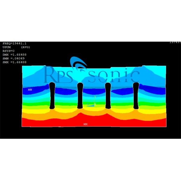 Customized Aluminum Ultrasonic Horns 250*44mm Ultrasonic Transducer Horn
