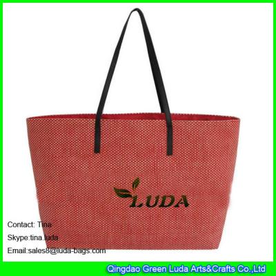 LUDA carolina herrera handbags cheap paper straw promotional bags