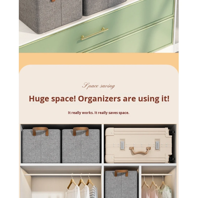 Large Capacity Foldable Steel Frame Modern Clothes Storage Basket Organizer Waterproof Fabric Storage Box