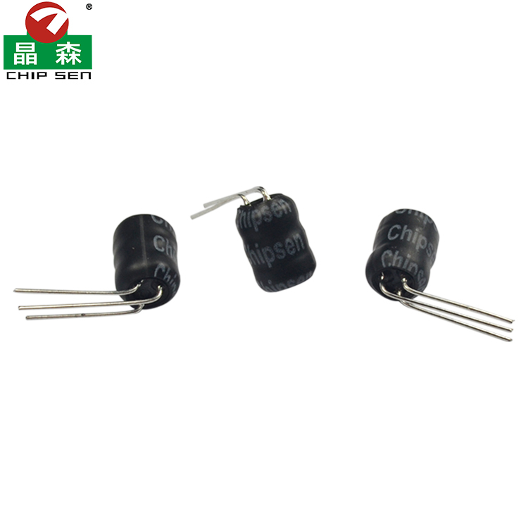 DR3W10 Radial Lead 3 Pin Drum Core Fixed Inductor For Power Supply