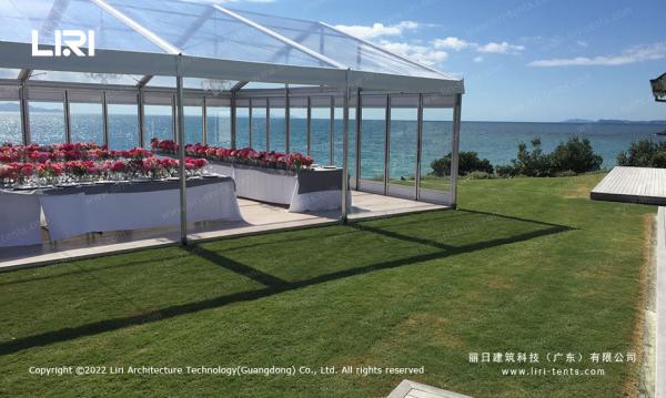 Outdoor Event Party Transparent PVC Wedding Tent 100km/hour Wind Loading