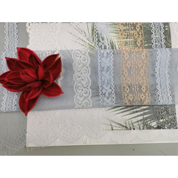 Tricolor ткань шнурка нижнего белья вышивки женского белья полиэстера