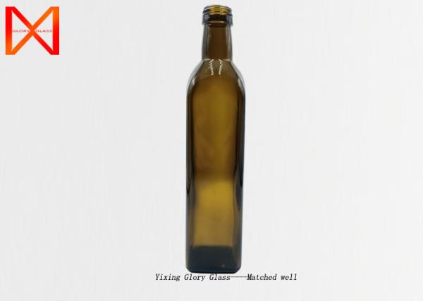 Kitchen Cooking Olive Oil Glass Bottles Screw Cap Eco Friendly Tamper Proof Cap