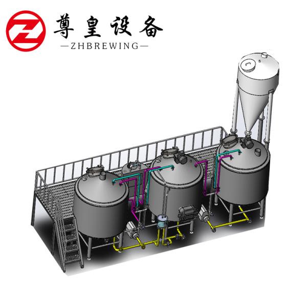 Silver 2 Head Beer Keg Machine , Steam / Electric Heating Keg Cleaning Machine