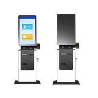 Borne libre-service d'enregistrement à l'hôtel de 32 pouces avec accepteur, caméra et distributeur de cartes RFID