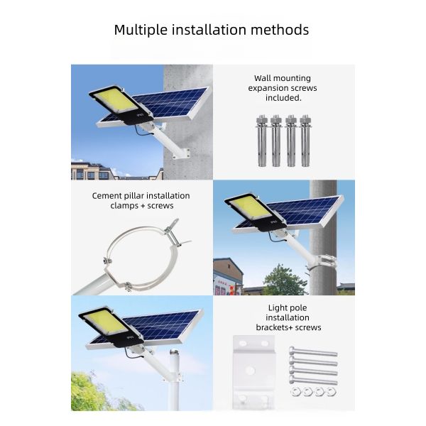 LED Solar Street Light With IP66 Weather Resistant for Residential Complexes