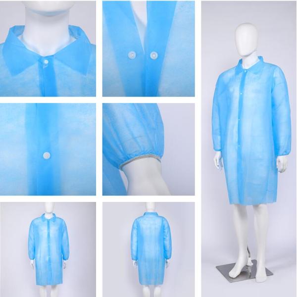 S&J Disposable 3 pocket PP/SMS/Spunlace children chemistry laboratory lab coat doctor scientist cosplay science lab coat for kid
