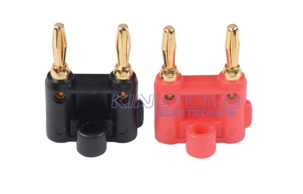 Banana Plugs Connectors Solder Type Plug Dual Coaxial Cable or Wires