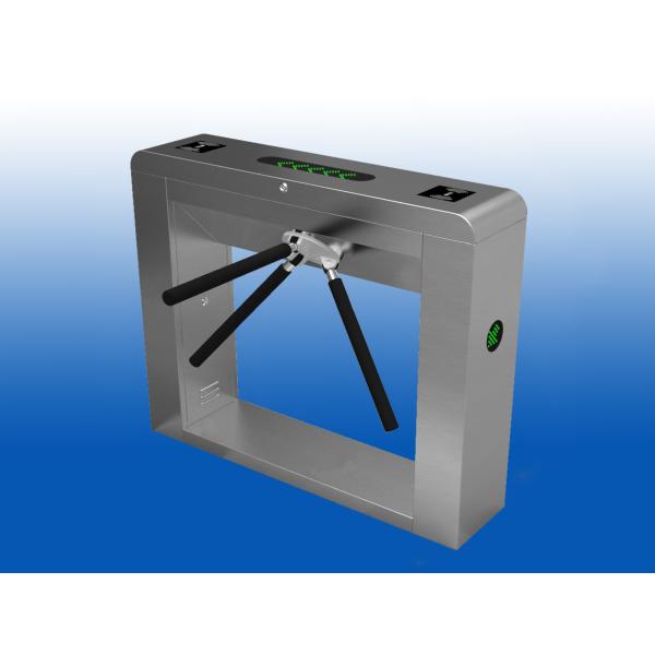 RFID Reader Turnstile Access Control System , 304SS Drop Arm Turnstile