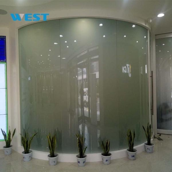 White Non Adhesive Smart PDLC Film Controllable Transparency Decorative Laminated Glass Film
