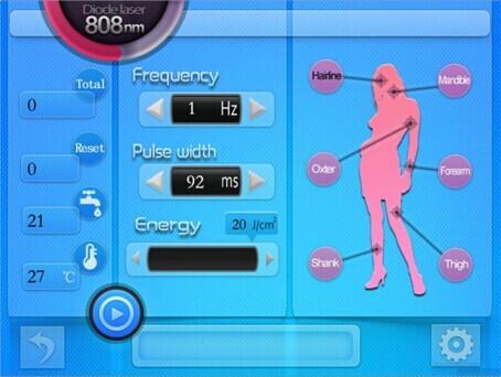 Quick and efficient professional 15 inch 1800w 808nm diode laser hair removal treatment