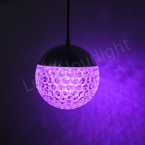 60mm 90mm DMX RGB Hanging Crystal Sphere Lights for Wedding Club Decoration