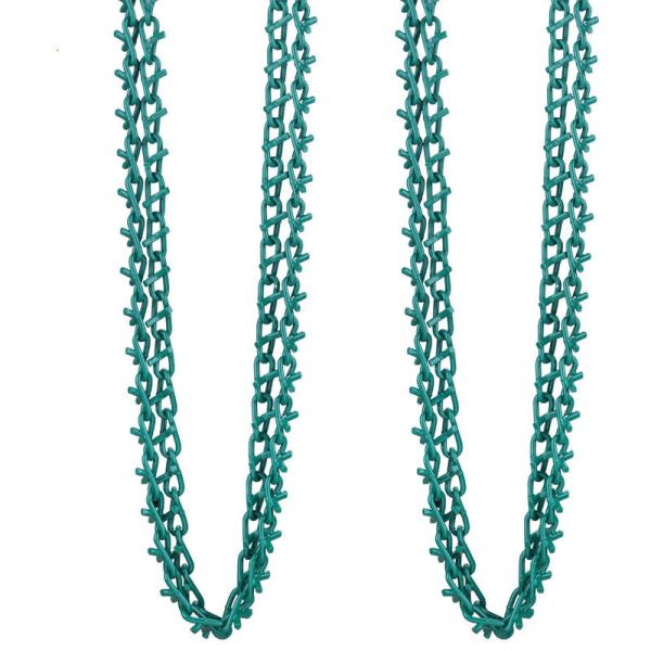 twist link chain with V bars custom steel link chains alloy steel chain for tree