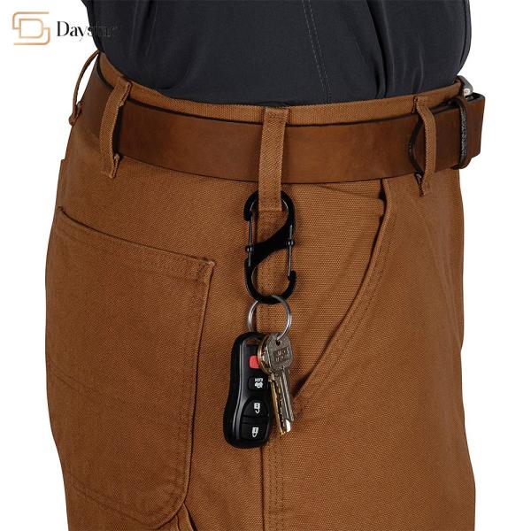 Пряжка 8 крюка кнопки легирующего металла цинка сформировала зажим ключевой цепи двузатворный