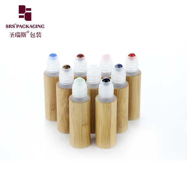 BPP-5ML Bamboo Empty Roller Ball Applicator Bottle For Cosmetic Skincare