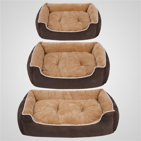 Removable Dog Bed Cushion Yellow Color CE Certification Lightweight