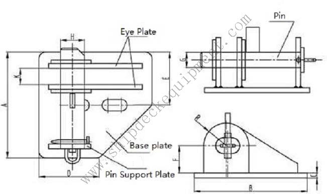 OCIMF-Type Emergency Towing Bracket (SMIT Bracket) for Tankers | Chafing Chain Strongpoint