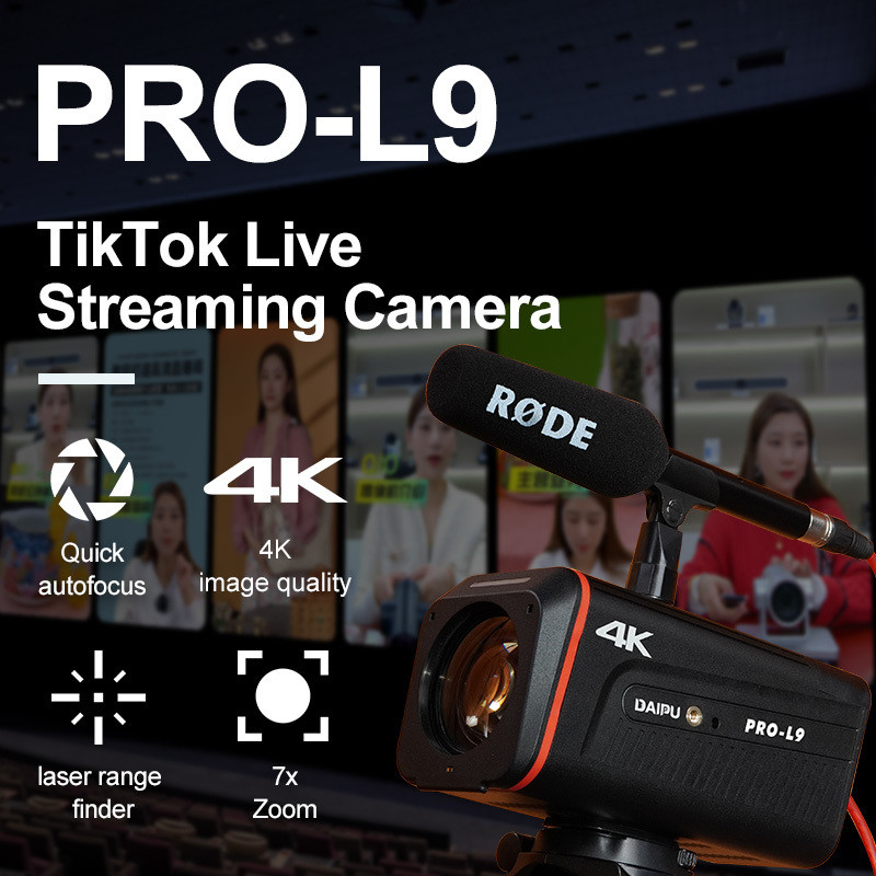 Live Streaming Video Camera DAIPU PRO-L9 4k 7X Optic HD for Video Conference System