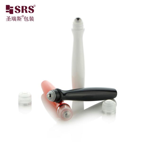 Round Waist shape 15ML Roller Ball Roll on Bolttles for eye serum massage
