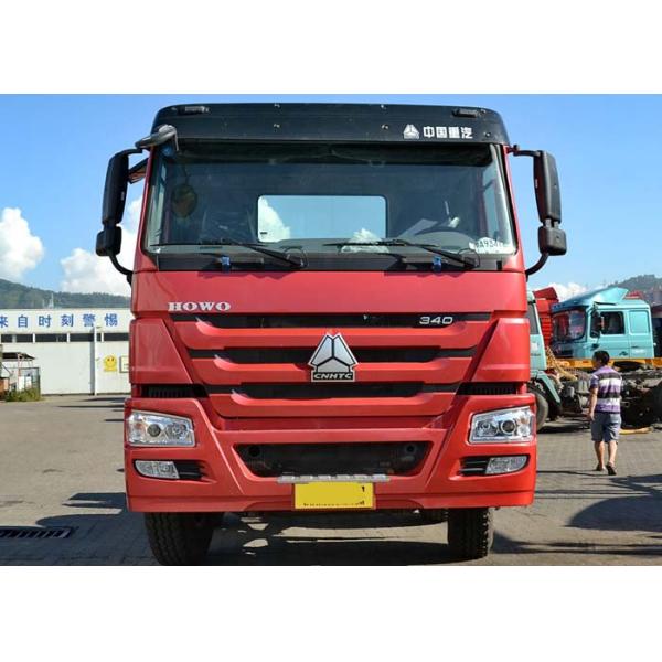 8X4 LHD Euro 2 336HP Red Commercial Cargo Box Truck 30-60 Tons