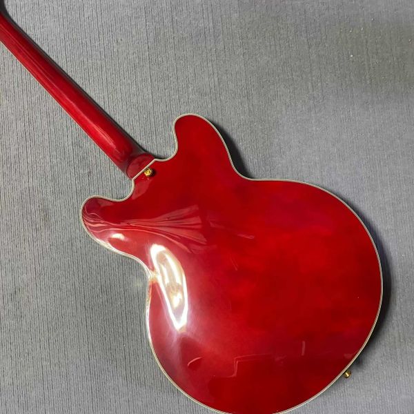 Custom Gibson ES-335 Style Semi-Hollow Jazz Electric Guitar with Bigsby