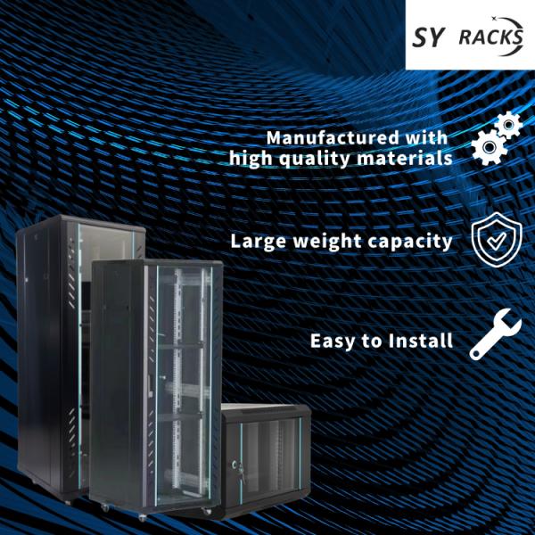 Black 27U Open Rack Perfect for 19inch Cabinet Standard Needs