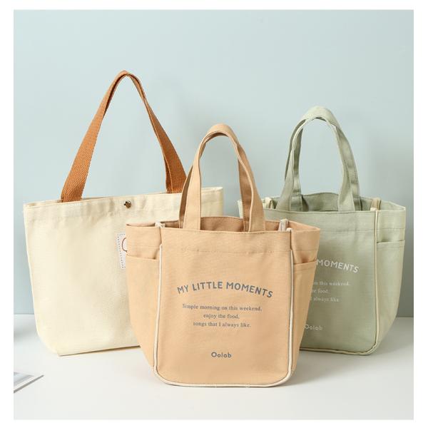 Customized Color Plain Cotton Canvas Reusable Women Shopping Tote Bag for Medium Size