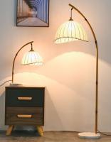Rétro lampadaire en bambou chinois pour la lampe de chevet homestayliving d'étude de sofa de pièce