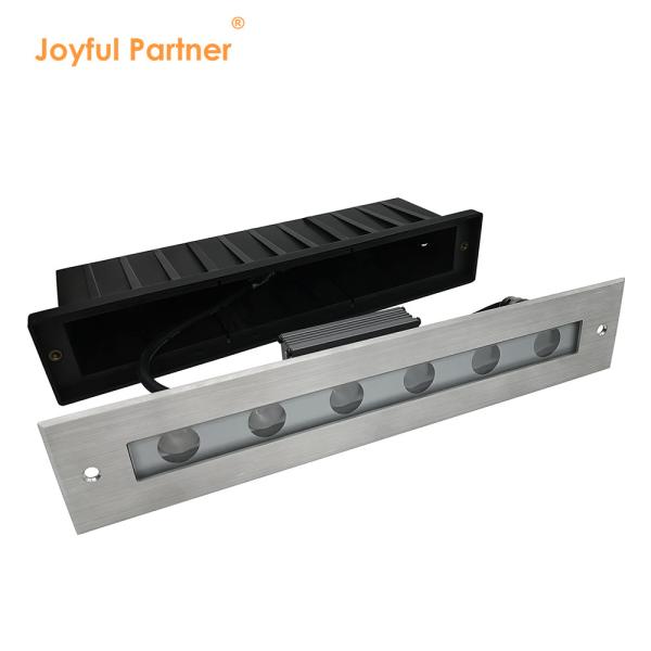 6W 12W Garden Recessed Linear Lighting Warm White SUS 316 Length 328MM For Outdoor Use