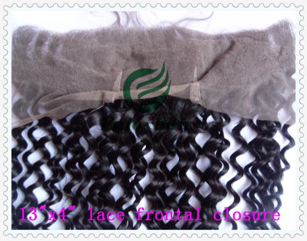 malaysian virgin remy hair lace frontal 13''x4'' ,natural color deep curly 10''-24''