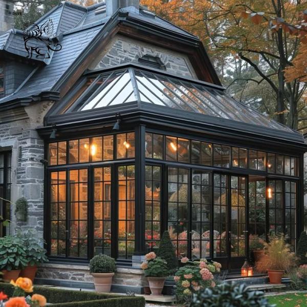Movable Sunroom Wrought Iron Cast Iron Gazebo Metal Green House Safely Reinforced Large Outdoor Wedding